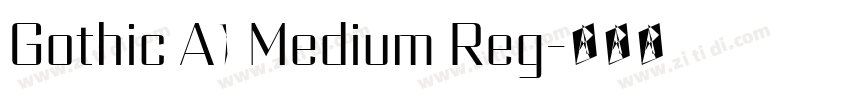 Gothic A1 Medium Reg字体转换